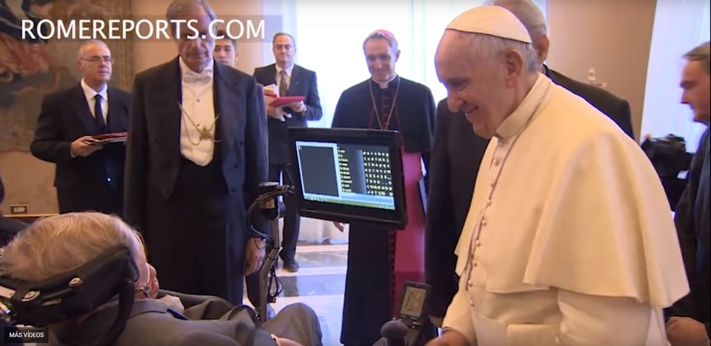 Los encuentros de Stephen Hawking con los papas