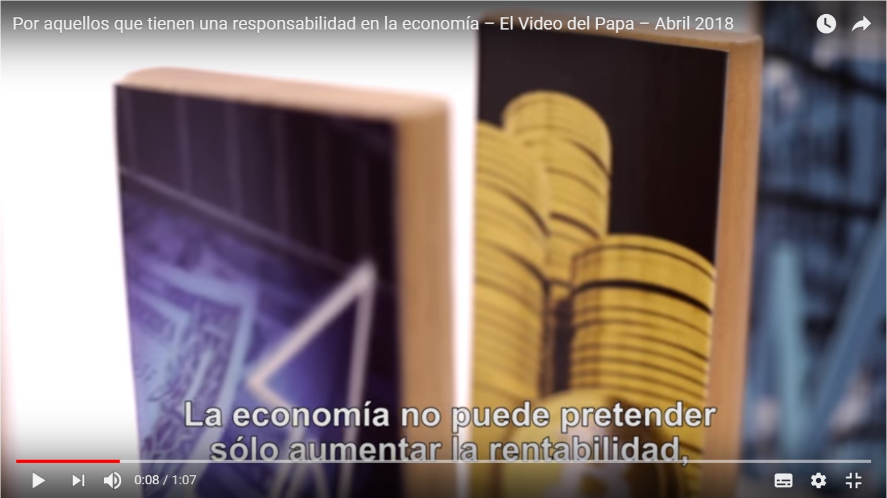 Por aquellos que tienen una responsabilidad en la economía – Abril de 2018