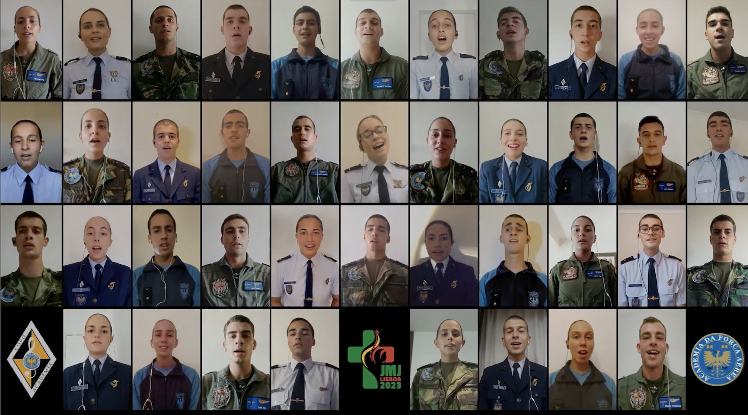 Portugal: Coro de la Academia de la Fuerza Aérea interpreta el himno de la JMJ Lisboa 2023 (con video)