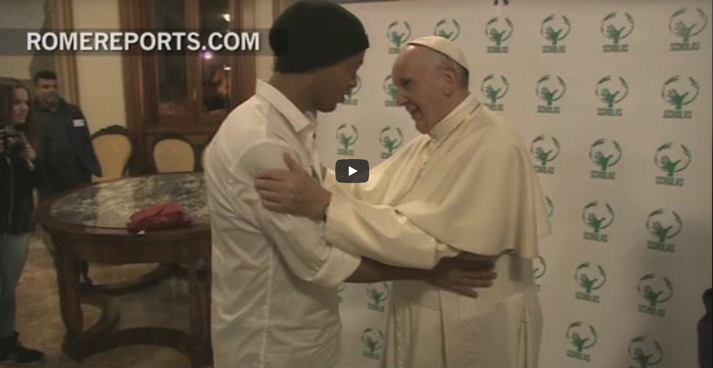 El Papa Francisco y Ronaldinho lanzan el segundo partido por la paz